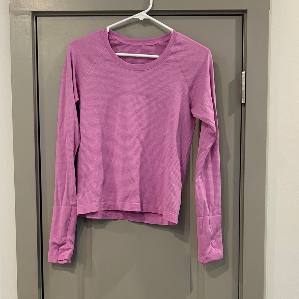 lululemon swiftly tech pink Long Sleeve Top
